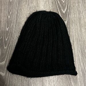 Free People Black Knit Hat
